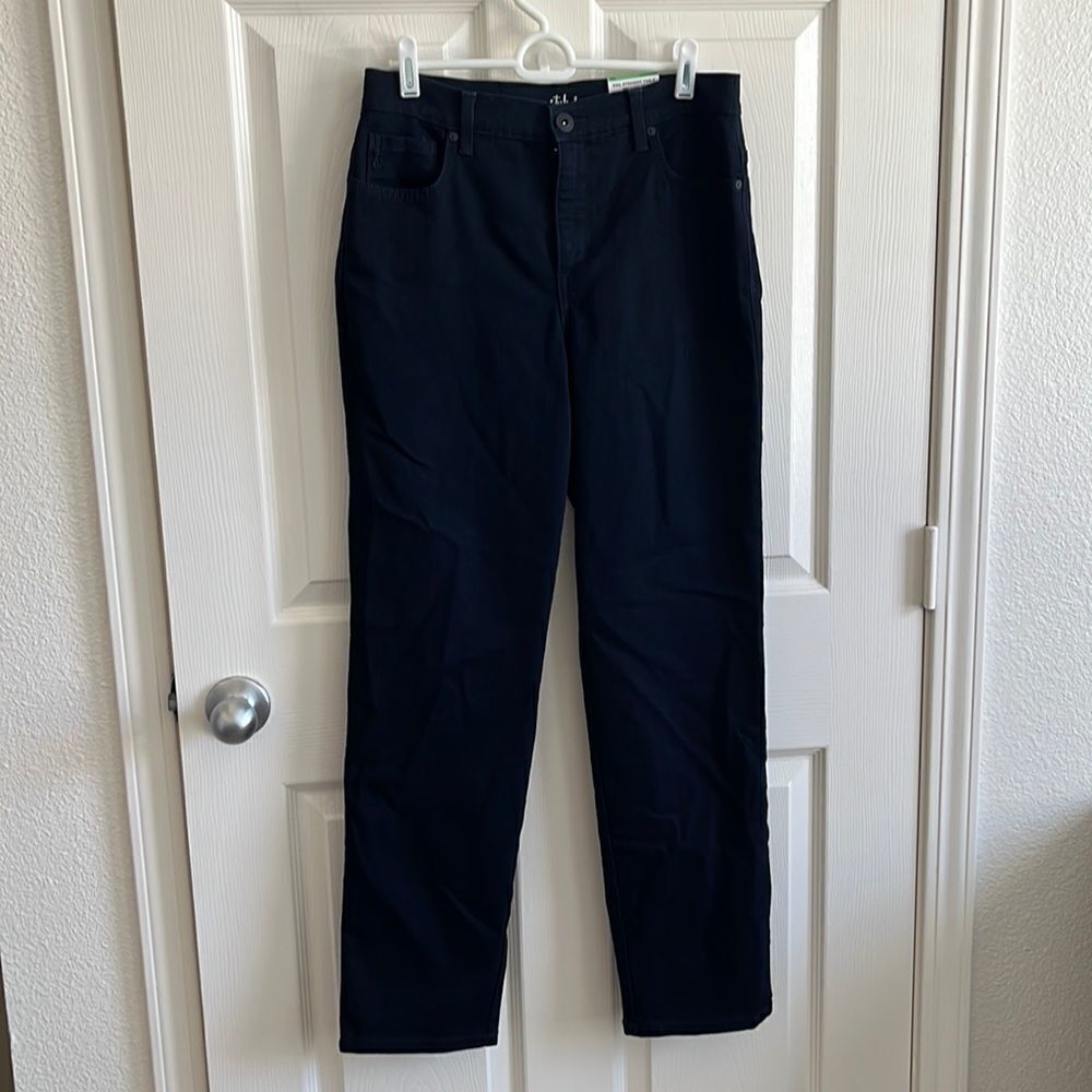 High-Rise Straight-Leg Jeans 